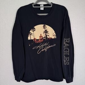 Eagles Band Shirt Mens 2XL Hotel California 2019 Graphic T Long Sleeve XXL